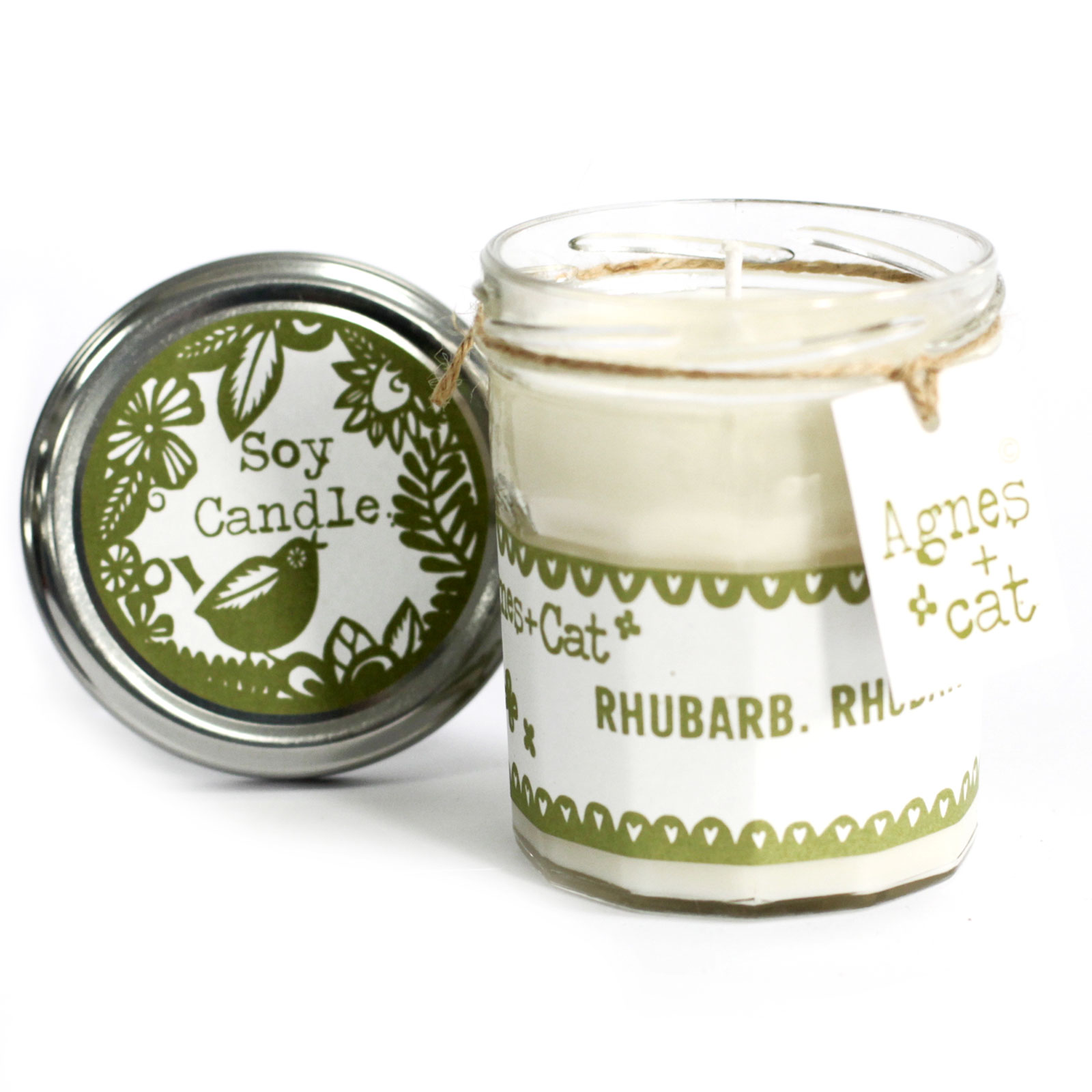 Jam Jar Candle - Rhubarb Rhubarb ACJJ-04