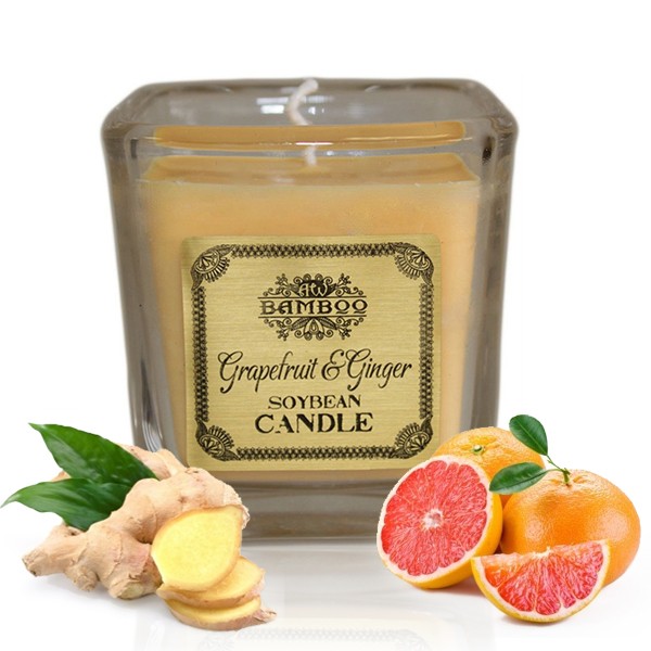 Soybean Jar Candle - Grapefruit & Ginger - SoyC-06