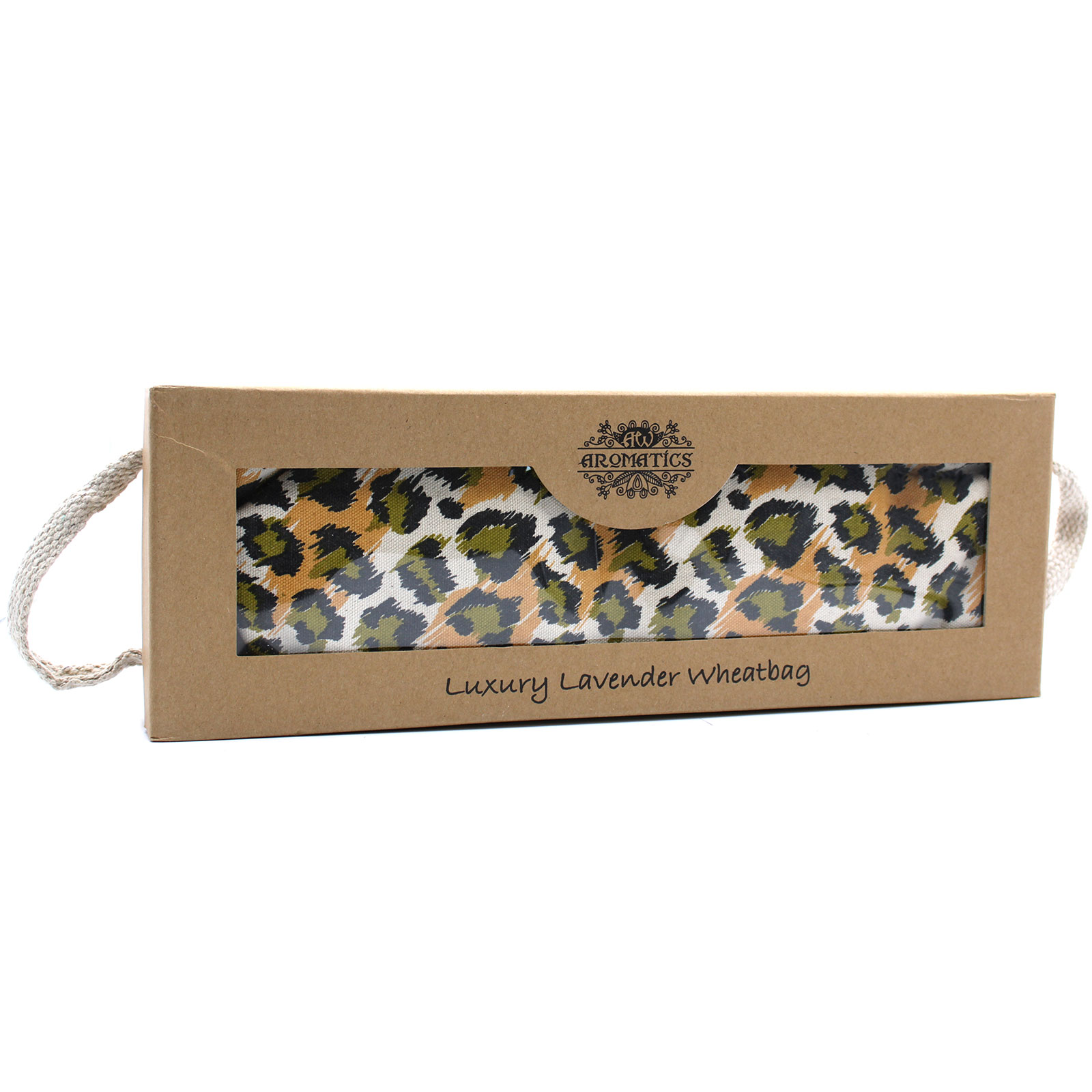 Luxury Lavender  Wheat Bag in Gift Box  - Night Leopard AWHBL-10