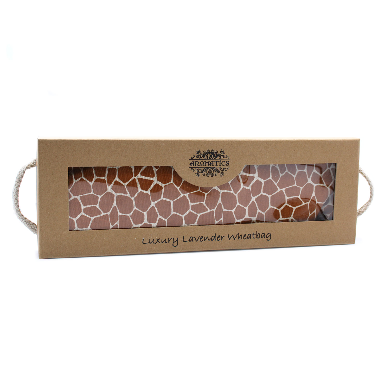 Luxury Lavender  Wheat Bag in Gift Box  - Madagascar Giraffe AWHBL-11