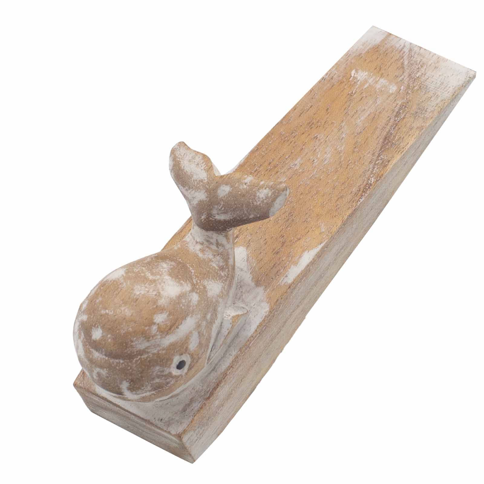 Hand carved Doorstop - Whale ADS-05