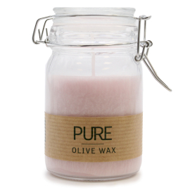 Pure Olive Wax Jar Candle 120x70 - Antique Rose - OliveC-10
