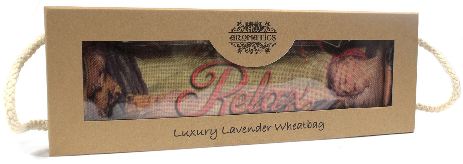 Luxury Lavender Wheat Bag in Gift Box  - Sleeping RELAX AWHBL-06