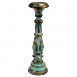 Large Candle Stand - Turquois Gold - Vinstics-04