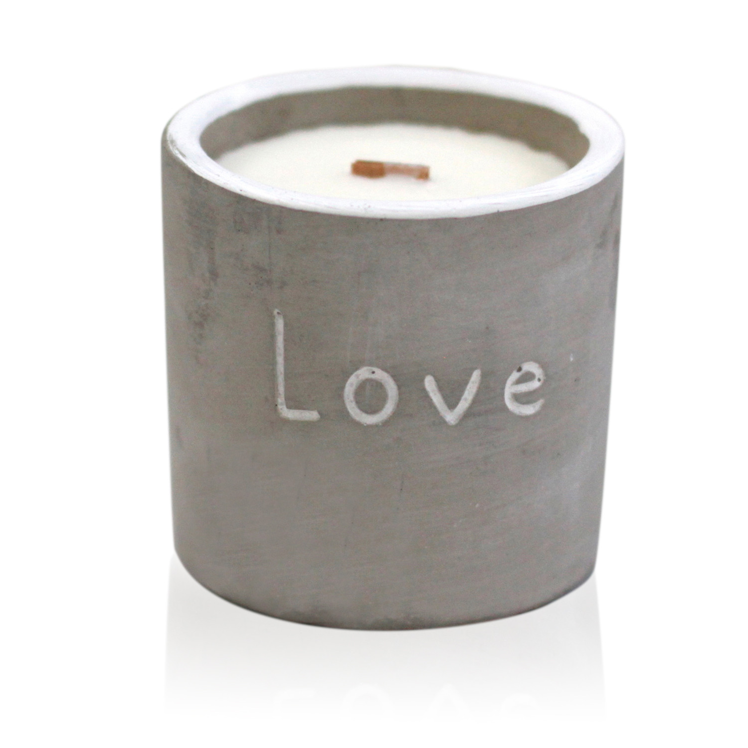 Med Concrete Soy Candle  - Love - Purple Fig & Casis CWC-05