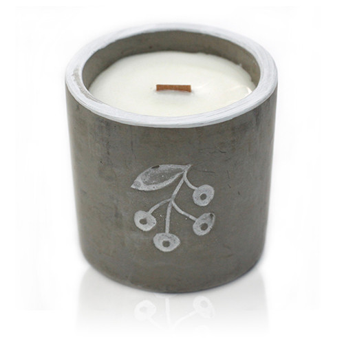 Med Concrete Soy Candle - Berrys - Juniper & Sweet Gin CWC-06