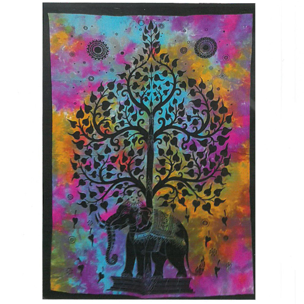 Cotton Wall Art - Elephant Tree CWA-11