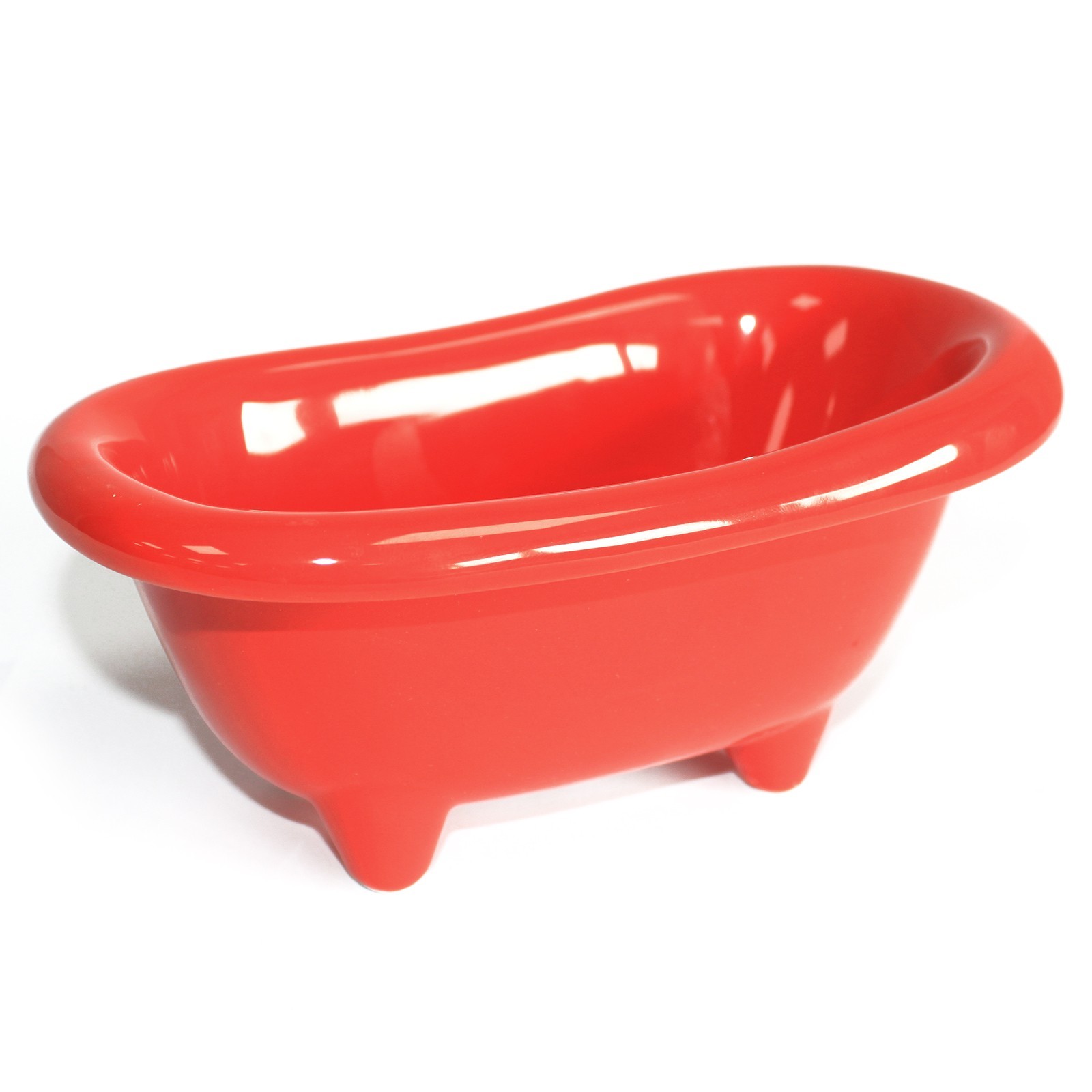 Ceramic Mini Bath - Poppy Red Cbath-10